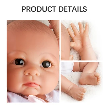 RSG Reborn Baby Doll 20 Cm Gyvas Naujagimis Mielas Kūdikis Mergaitė Visą Vinilo Reborn Baby Doll Dovana Žaislas Vaikams