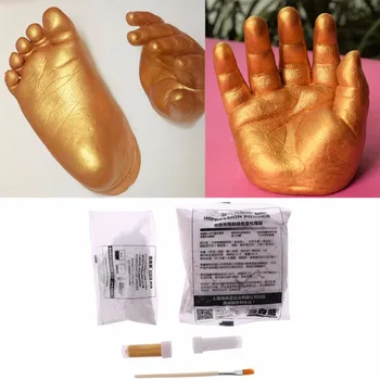 3D Gipso Handprints Pėdsakus, Kūdikių, Vaikų, Suaugusiųjų Ranka, Koja Liejimo Rinkinio Atmintį