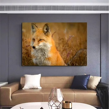 Šiuolaikinės Juokinga Fox Plakatas Drobės Tapybos Sienos Meno Gyvūnų Nuotraukos HD Spausdinti Gyvenimo Kambario, Miegamasis Apdailos Cuadros be Rėmelio