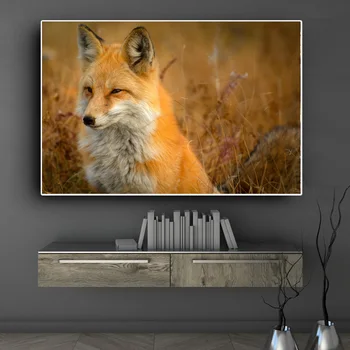 Šiuolaikinės Juokinga Fox Plakatas Drobės Tapybos Sienos Meno Gyvūnų Nuotraukos HD Spausdinti Gyvenimo Kambario, Miegamasis Apdailos Cuadros be Rėmelio