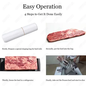 MS300ST Elektros Mėsos Slicer Mašina aliuminio-magnio lydinio kūno nerūdijančio plieno diskinis peilis mėsos, daržovių, vaisių cutter
