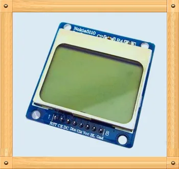 Nemokamas Pristatymas!!! 5110 ekranas modulio / 1.6 colių LCD ekranas/PCD8544 ratai/mėlyna apšvietimas