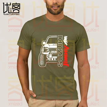 NAUJASIS Logotipas Suzuki Jimny vyriški MARŠKINĖLIAI vyriški moteriški Vasaros Medvilnės Komanda Tees Vyrų Naujausias Populiariausių Normalus Tee Marškinėliai