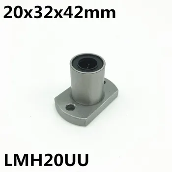 2vnt LMH20UU 20mm flanšas linijinis guolis LMH20 20x32x42 mm
