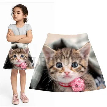 Prekės Pavasario Mergaičių sijonai vaikams sijonas gyvūnų Katė Dizaino Princess gimtadienio Sijonas