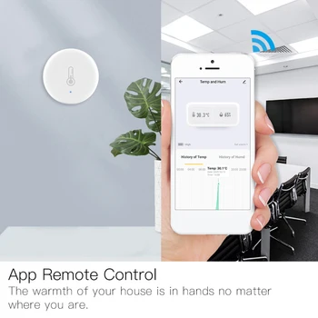 Tuya ZigBee Smart Temperatūros Ir Drėgmės Jutiklis ZigBee Wifi Belaidis Nuotolinio Valdymo Dirbti Su Smart Home Tuya/Smart Gyvenimo App