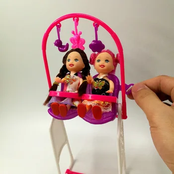 1 Set Lėlės Priedai Princesė Mielas Kelly Sūpynės, barbie Lėlės baldai Kurhn Lėlės žaisti namus, žaislai vaikams,Mergina Žaislą Dovanų