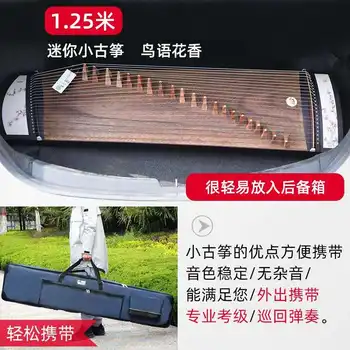 Guzheng profesinės laipsnio tyrimo rezultatus mini zither nešiojamų ebony dažytos pusė-zheng trumpas zither 21 stygos guzheng