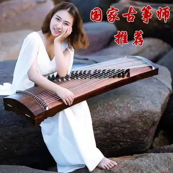 Guzheng profesinės laipsnio tyrimo rezultatus mini zither nešiojamų ebony dažytos pusė-zheng trumpas zither 21 stygos guzheng