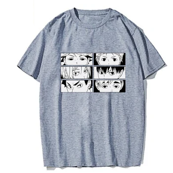 Kawaii Haikyuu T-marškinėliai Vyrams, Moterims trumpomis Rankovėmis Tee Anime, Manga Viršūnes Drabužiai
