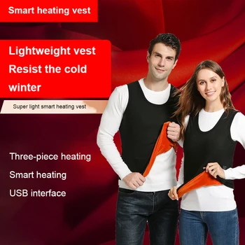 Žygiai Liemenės, šildomos striukė kempingas drabužiai Vyrams ir Moterims, Elektros Šildymo Vest Smart USB sušilti Šildymo kilimėlis Žiemą Šilčiau 2020 m.