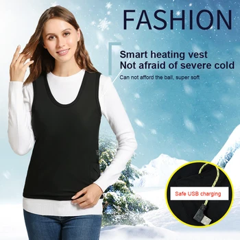 Žygiai Liemenės, šildomos striukė kempingas drabužiai Vyrams ir Moterims, Elektros Šildymo Vest Smart USB sušilti Šildymo kilimėlis Žiemą Šilčiau 2020 m.