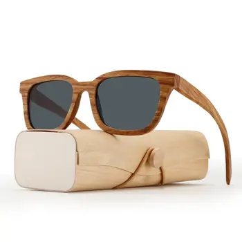 Naujas stilius derliaus Poliarizuoti akiniai nuo saulės Vyrams Moterims prekės ženklo akiniai nuo saulės, Paplūdimys, Aukštos klasės mediniai akiniai vyrų Oculos de sol UV400