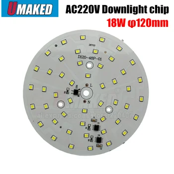 AC 220V led Downlight pcb smd2835 integruota IC vairuotojas, 18w 15w 12w 9w 7w 5w 3w už žemyn šviesos 