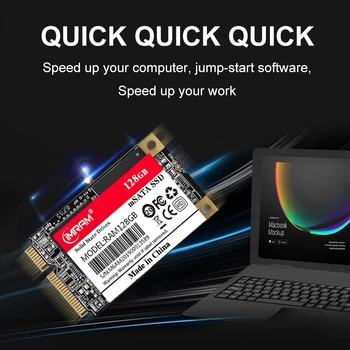 IMRAM Prekės mSATA SSD 64GB 128GB 256 GB 512 GB 1 TB HDD Mini SATAIII Vidaus Kietojo Kietasis Diskas 32 GB nešiojamas desktop