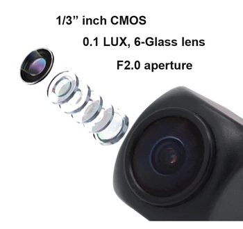 Bluavido FHD 1080P Naktinio Matymo Automobilio galinio vaizdo kamera, Android 8.1 DVR transporto priemonės vaizdo kamera su 6 metrų laidu 0.1 Lux atgal cam vandeniui