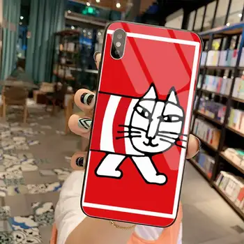 YJZFDYRM LISA LARSON prekės katė Juoda Mobilųjį Telefoną Atveju Grūdintas Stiklas iPhone 11 Pro XR XS MAX 8 X 7 6S 6 Plus SE 2020 atveju