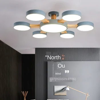 Šiaurės šalių šiuolaikinio gyvenimo kambario LED lubų šviestuvas paprastas apvalus miegamojo lubų lempa tyrimą, koridorius, viešbučio apšvietimas