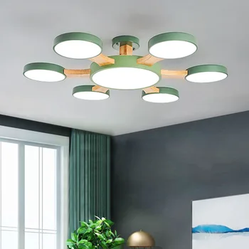 Šiaurės šalių šiuolaikinio gyvenimo kambario LED lubų šviestuvas paprastas apvalus miegamojo lubų lempa tyrimą, koridorius, viešbučio apšvietimas