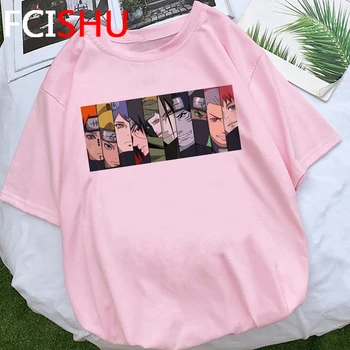Naruto Japonų Anime Graphic Marškinėliai Vyrams Unisex Streetwear Sasuke T-shirt Negabaritinių Vasaros Marškinėlius Hip-Hop Viršūnes Tees Marškinius Vyras