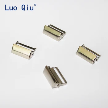 Luo Qiu (200 vnt./pak) 2.0 cm metalo sidabro Petnešos diržas priedai Juostelės reguliuoti sklendėmis Reguliuoti apkabos, koord kamštis