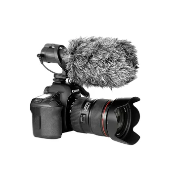 Saramonic CamMic/CamMic+ Lengvas On-kamera, Mikrofonas, Integruota Shock Mount & Rodiklis DSLR Canon Nikon Fotoaparatai