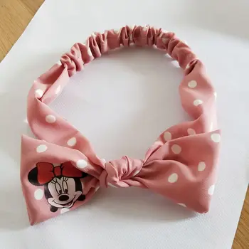 Disney papuošalai, plaukų aksesuarų, Minnie Mouse Mickey mergina, puikus vadovas virvė guminė juosta plaukų juosta turbaną plaukų aksesuarai