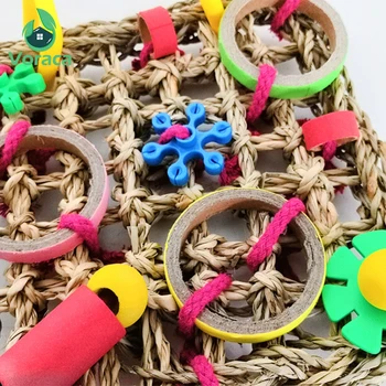 Papūga Žaislai Paukščių Laipiojimo Net Austi Seagrass Kramtymas Kabinti Kanapių Virvė Sūpynės Žaisti Kopėčių Kramtyti Maitinimosi Juokinga, Spalvinga Papūga Žaislai