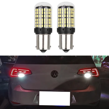 Xenon Baltas Ne Klaida 1156/P21W/BA15S Automobilio LED Lemputes Volkswagen VW Caddy 2010+ LED DRL Žibintų Atnaujinti Lemputės Pakeitimas