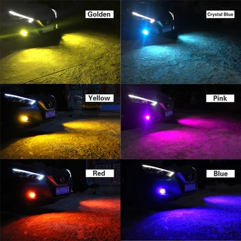 2vnt Canbus 881 H27W Automobilio LED Auto Rūko žibintų Lemputės Lempos Hyundai Accent Elantra 