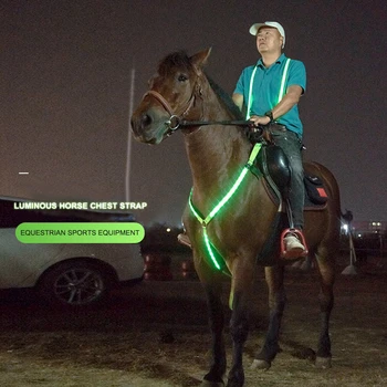 LED Diržo Arklių austiniai diržai, Žibintai Naktį Saugos Diržo Žirgų inventorius Lauko Sportas Jojimo Prekių Arklių Įranga