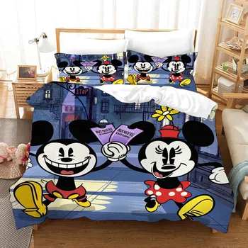 Disney Mickey Mouse patalynės komplektas berniukams namų dekoro karalienės dydžio antklodė apima 3pcs dvigule lova plitimo skatinimo animacinių filmų karšto pardavimo