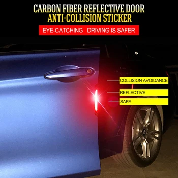 Automobilių Durų Įspėjamasis Saugos Ženklas Anti-susidūrimo šviesą Atspindinčios Juostelės 
