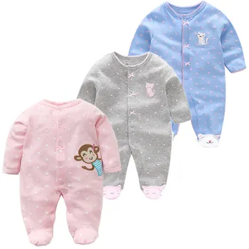3pcs/daug kūdikių romper vasarą, pavasarį, kūdikių berniukų, mergaičių drabužius ilgomis rankovėmis medvilnė, kūdikių Pižama, nauja mados kūdikių drabužiai.