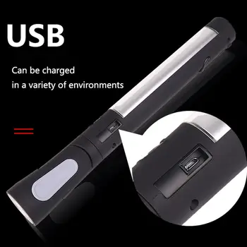 COB LED Tikrinimo Žibintuvėlis Darbo Lemputė USB Magnetas Fakelas 360° Besisukantis Cob Darbą Šviesos Nešiojamų Darbo Lemputė