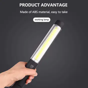 COB LED Tikrinimo Žibintuvėlis Darbo Lemputė USB Magnetas Fakelas 360° Besisukantis Cob Darbą Šviesos Nešiojamų Darbo Lemputė