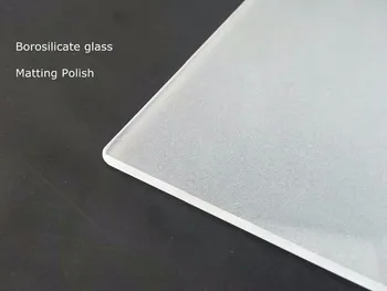 220x220x3mm Borosilikatinio stiklo Dembliai Šlifuota arba nešlifuota, sujungta lenkijos iš vienos pusės Matinio Stiklo Plokštelė geresnį sukibimą, skirtas Wanhao 3d Spausdintuvo dalys