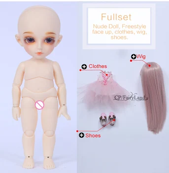 OUENEIFS Pukifee, Nin, Pagrindinius bjd sd lėlės 1/8 kūno modelis kūdikių mergaitės berniukai lėlės akys Aukštos Kokybės žaislų parduotuvė luodoll