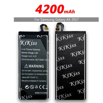 Nemokamas įrankis, 4200mAh Baterijos Samsung Galaxy A5(2017 M.) A520 A520F EB-BA520ABE Bateriją + Trackong Skaičius