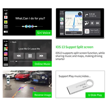 Carlinkit Multimedia Smart Automobilių Mokymai su Belaidžio 