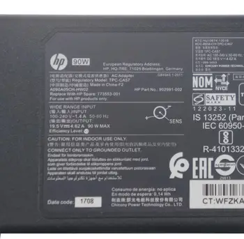 Naujas Originalus 90W AC Power Adapter HP Elitedesk 800 G2 Nešiojamojo kompiuterio Kroviklis 773553-001 902991-002 TPC-CA57 19.5 V 4.62 A