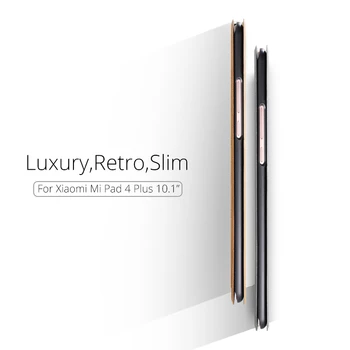 Atveju Xiaomi Mi Trinkelėmis 4 10 Plus Tabletės Funda Slim Magnetinis Stendas Apversti PU Odos Smart Cover 