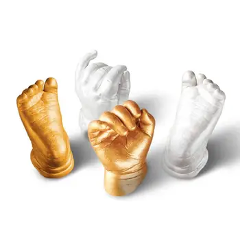 3D Gipso Handprint Pėdsaką Kūdikio Formų Vertus&Snukio Liejimo Spaudinių Rinkinio Mesti Suvenyrai, Dovanų netoksiškas Ne-Alerginių m30 30+
