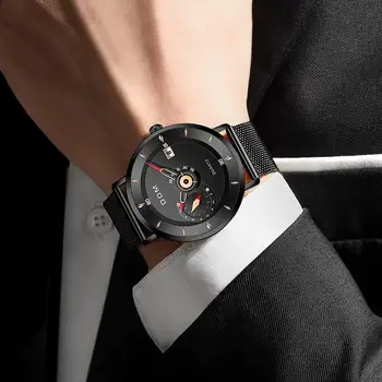 NAMAS, Mens Watches Rriginal Dizaino, Prekės ženklo Vyrai Plieno Sportiniai Laikrodžiai vyriški Kvarcas Black Laikrodis atsparus Vandeniui Karinės Žiūrėti Laikrodis M-1299