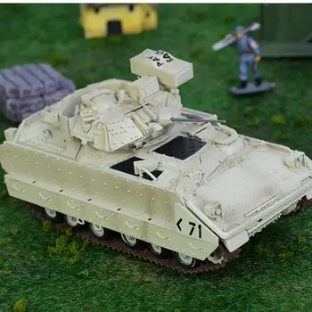Iš anksto pastatytas 1/72 M2 Bradley IFV M2A2 OAM Amerikos pėstininkų gesinimo transporto priemonė, hobis kolekcines baigė plastikiniai modelis