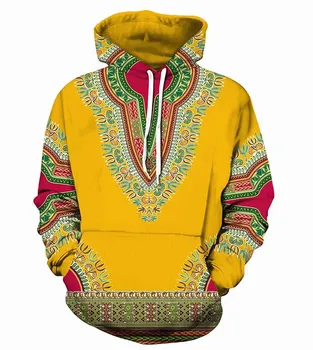 Afrikos drabužius hoodies striukė