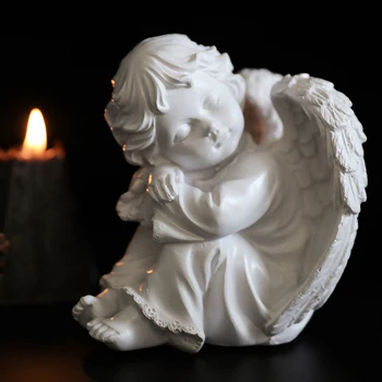 1 Pora Meldžiasi Little Angel Papuošalai Dervos Angelas Amatų Vaikų Kambario Dekoracijas, Vestuvių, Gimtadienio Dovanos