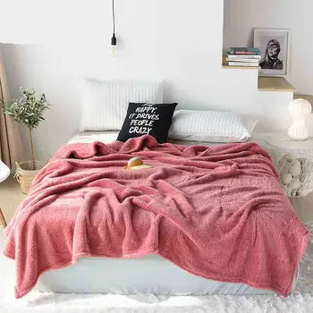 WOSTAR Minkštas šiltas kietas Flanelė Vilnos svertinis Antklodė Žiemos paklode sofa cover Lovatiesė 200X230cm suaugusiųjų Žiemos Antklodė