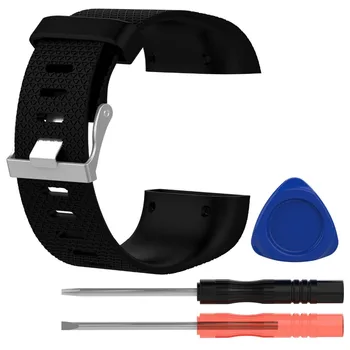 Juostos Pakeitimo Silikono Apsaugos Atveju Padengti Fitbit VIRŠĮTAMPIŲ Su Metalo Sagtis Fitneso Apyrankės Dirželio Didelis Mažas A9.29