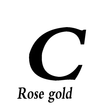 Mados Klasikinis Sidabro 92526 anglų Laiškas Rose Gold 